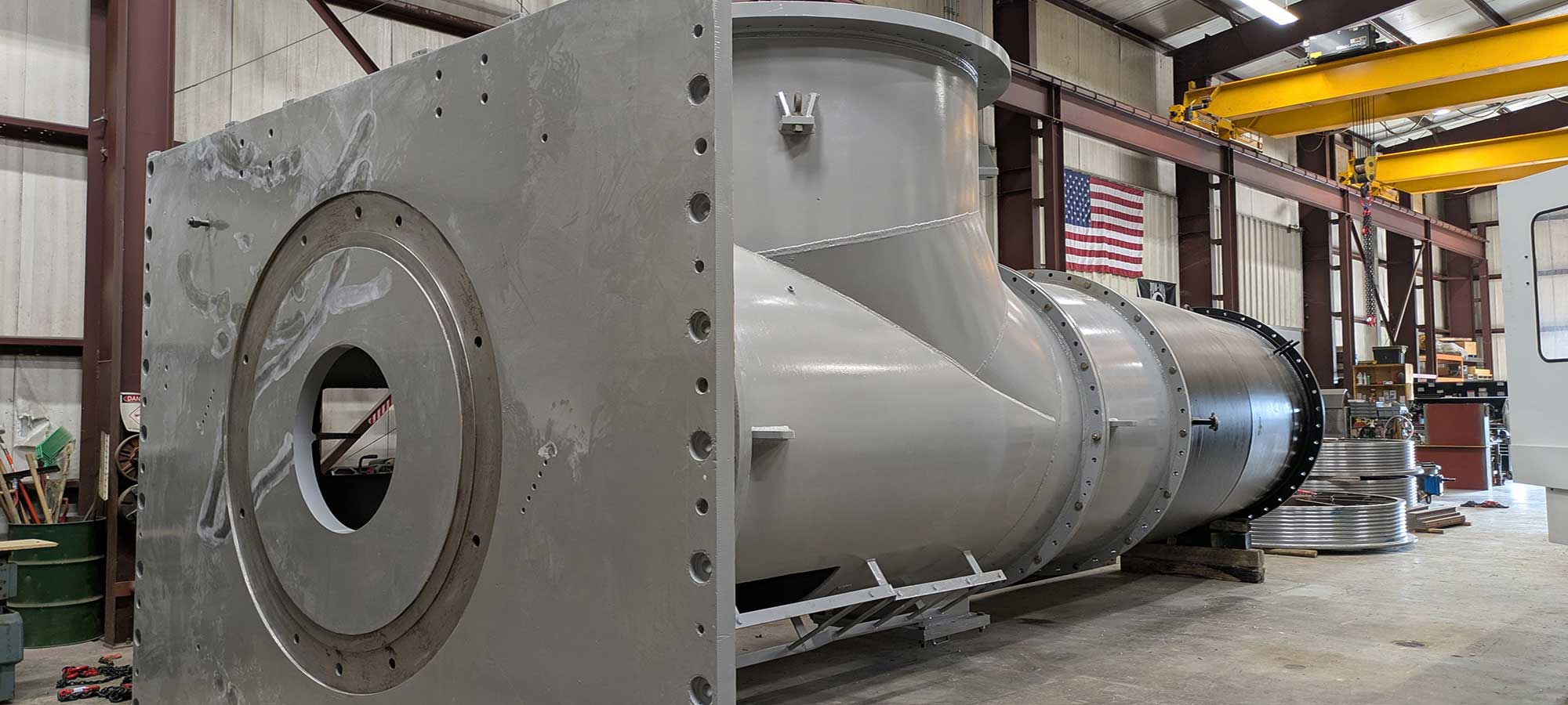 A custom pump in fabrication 